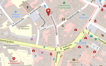 Karte ZWO24, Kleinmarschierstrasse 40-46, 52062 Aachen